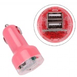 Dual USB Ports Car Charger Adapter for iPhoneiPadiPod Style003