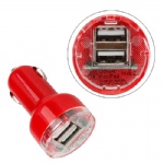 Dual USB Ports Car Charger Adapter for iPhoneiPadiPod Style005