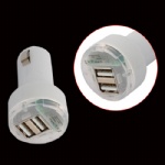 Dual USB Ports Car Charger Adapter for iPhoneiPadiPod Style006