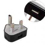 USB Power Charger Adapter for iPhoneiPod  (UK Plug)  Style018
