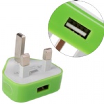 USB Power Charger Adapter for iPhoneiPod  (UK Plug)  Style016