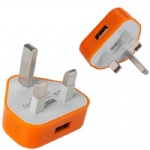 USB Power Charger Adapter for iPhoneiPod  (UK Plug)  Style015
