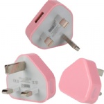 USB Power Charger Adapter for iPhoneiPod  (UK Plug)  Style014