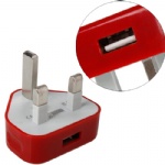 USB Power Charger Adapter for iPhoneiPod  (UK Plug)  Style012