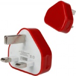 USB Power Charger Adapter for iPhoneiPod  (UK Plug)  Style012