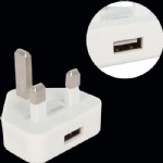 USB Power Charger Adapter for iPhoneiPod  (UK Plug)  Style011