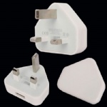 USB Power Charger Adapter for iPhoneiPod  (UK Plug)  Style011