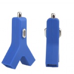Y Shape Dual USB Car Charger for iPhoneiPodiPad   Style031