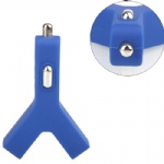 Y Shape Dual USB Car Charger for iPhoneiPodiPad   Style031